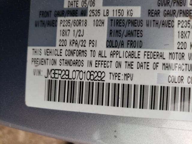 Photo 10 from auction – 2007 MAZDA CX-7 with VIN JM3ER29L070106292