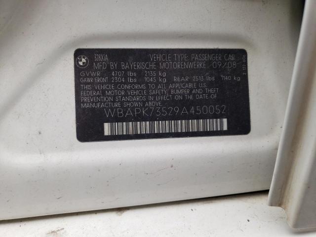 Photo 10 from auction – 2009 BMW 328XI with VIN WBAPK73529A450052