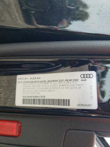 Zdjęcie 10 z aukcji – 2019 AUDI A4 PREMIUM z VIN WAUGMAF43KN017879