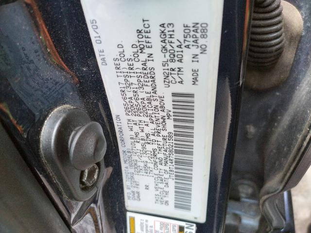 Photo 10 from auction – 2005 TOYOTA 4RUNNER SR with VIN JTEBT14R758021589