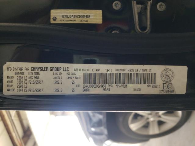Photo 10 from auction – 2012 JEEP COMPASS with VIN 1C4NJDAB5CD509458