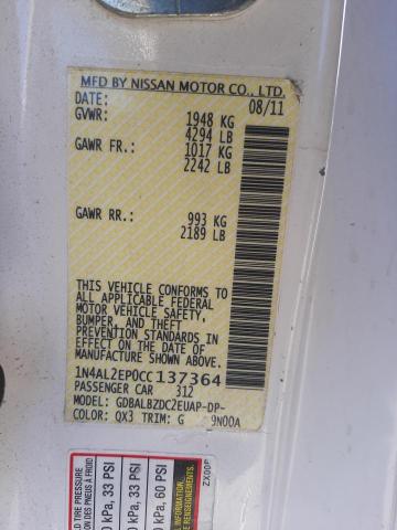 Photo 10 from auction – 2012 NISSAN ALTIMA S with VIN 1N4AL2EP0CC137364