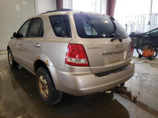 Photo 3 from auction – 2005 KIA SORENTO EX with VIN KNDJC733555365813