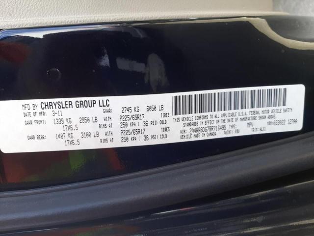 Photo 10 from auction – 2011 CHRYSLER TOWN & COU with VIN 2A4RR8DG7BR716495