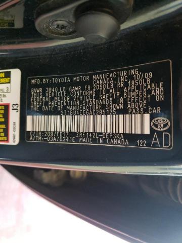 Photo 10 from auction – 2010 TOYOTA COROLLA BA with VIN 2T1BU4EE6AC285125
