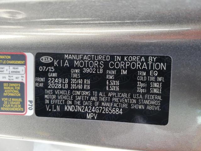 Photo 10 from auction – 2016 KIA SOUL with VIN KNDJN2A24G7265684