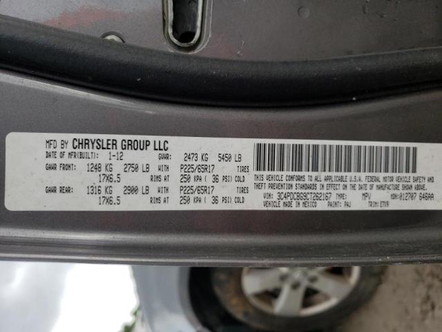 Photo 10 from auction – 2012 DODGE JOURNEY SX with VIN 3C4PDCBG9CT262167
