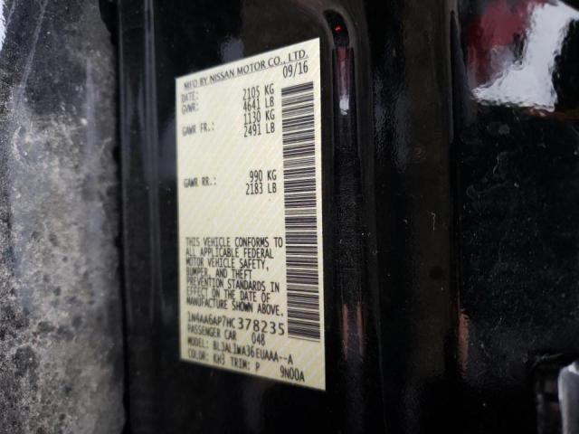Photo 10 from auction – 2017 NISSAN MAXIMA 3.5 with VIN 1N4AA6AP7HC378235