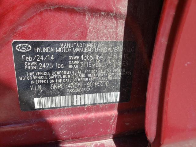 Photo 10 from auction – 2014 HYUNDAI SONATA GLS with VIN 5NPEB4AC8EH901952