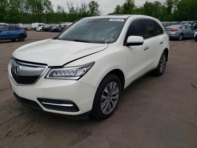 Photo 2 from auction – 2016 ACURA MDX TECHNO with VIN 5FRYD4H66GB061645