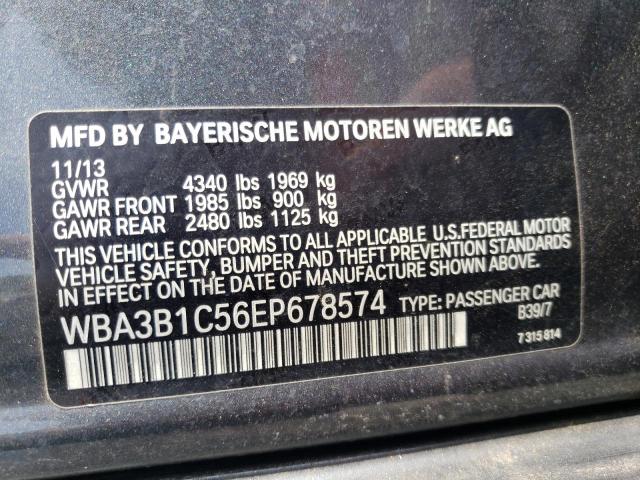 Photo 10 from auction – 2014 BMW 320 I with VIN WBA3B1C56EP678574