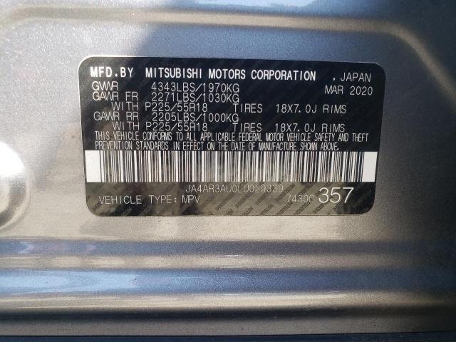 Photo 10 from auction – 2020 MITSUBISHI OUTLANDER with VIN JA4AR3AU0LU029339
