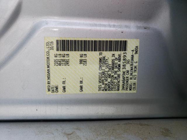 Photo 10 from auction – 2017 NISSAN MAXIMA 3.5 with VIN 1N4AA6AP3HC385893