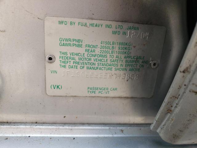 Photo 10 from auction – 2005 SUBARU FORESTER 2 with VIN JF1SG65625H743858