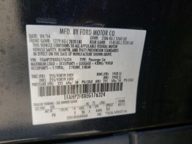 Photo 10 from auction – 2014 FORD TAURUS LIM with VIN 1FAHP2F8XEG176324