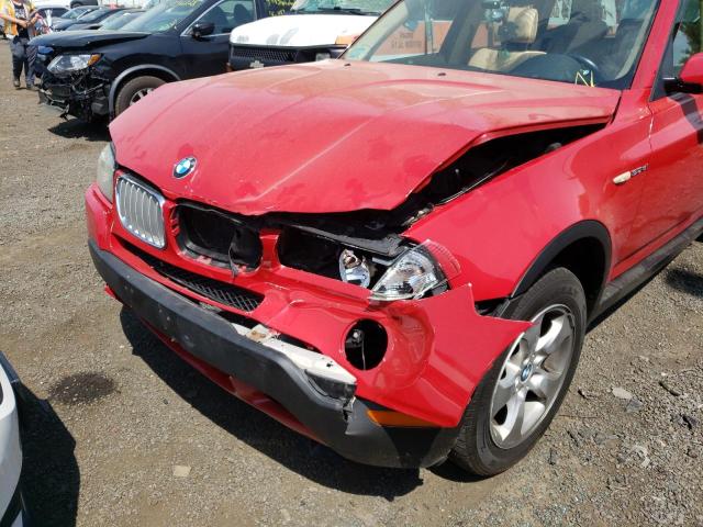 Photo 9 from auction – 2007 BMW X3 3.0SI with VIN WBXPC93497WF05055