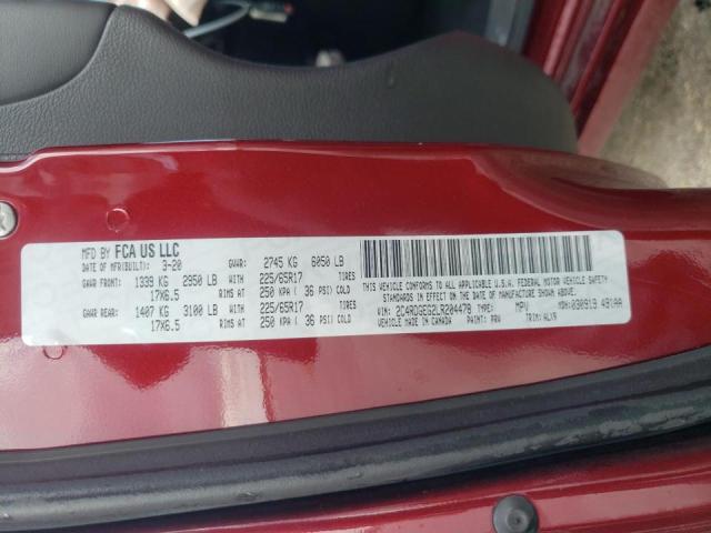 Photo 10 from auction – 2020 DODGE GRAND CARA with VIN 2C4RDGEG2LR204478