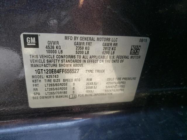Photo 10 from auction – 2015 GMC SIERRA K25 with VIN 1GT120E84FF656527