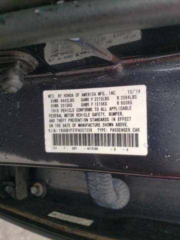 Photo 10 from auction – 2015 ACURA TLX with VIN 19UUB1F37FA007339