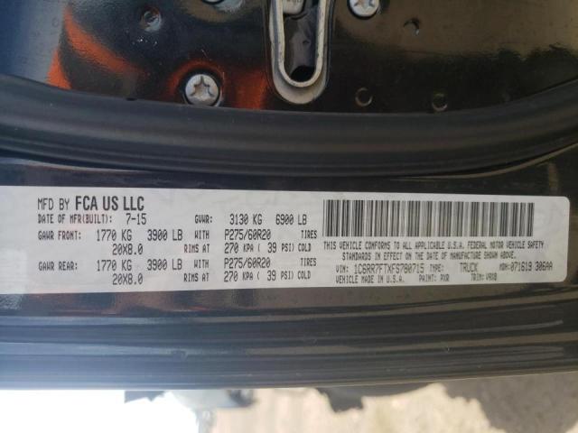 Photo 10 from auction – 2015 RAM 1500 ST with VIN 1C6RR7FTXFS780715