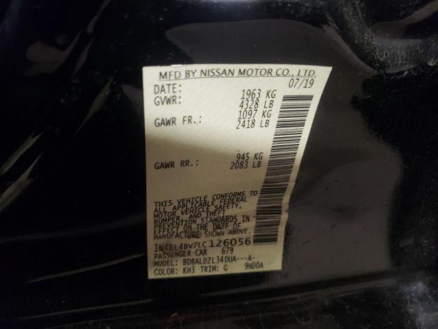 Photo 10 from auction – 2020 NISSAN ALTIMA S with VIN 1N4BL4BV7LC126056