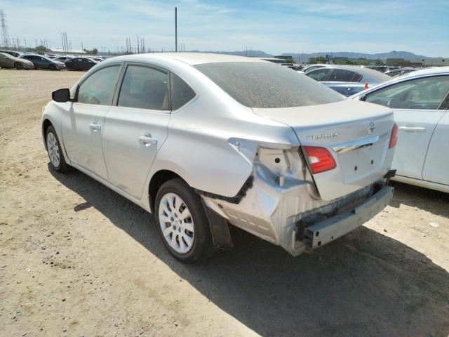 Photo 3 from auction – 2016 NISSAN SENTRA S with VIN 3N1AB7AP2GY252869