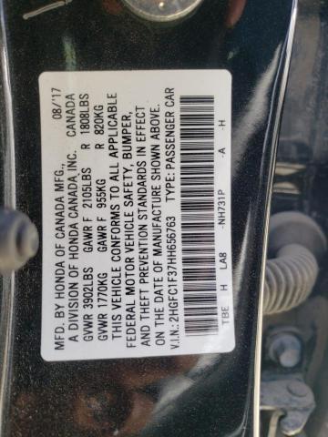 Photo 10 from auction – 2017 HONDA CIVIC EX with VIN 2HGFC1F37HH656763