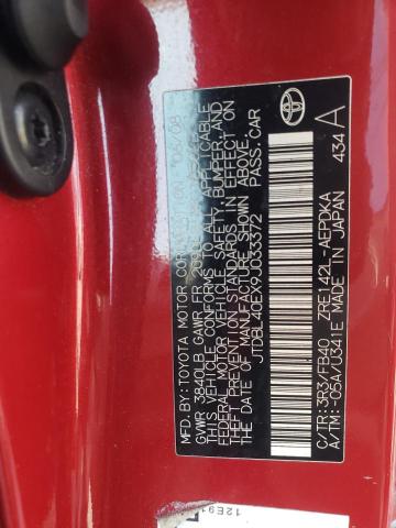 Photo 10 from auction – 2009 TOYOTA COROLLA BA with VIN JTDBL40EX9J033372