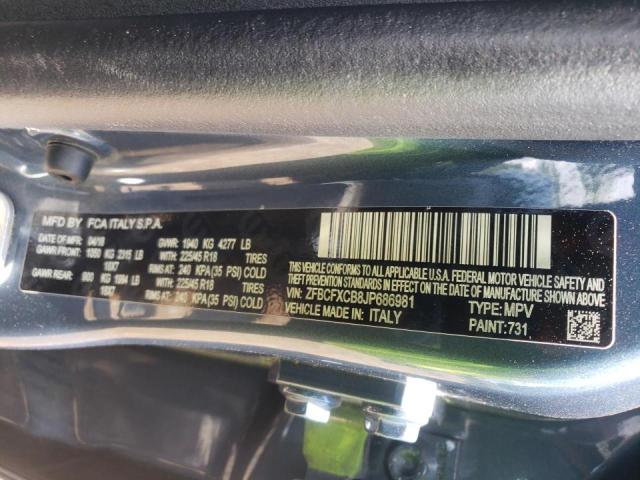 Photo 10 from auction – 2018 FIAT 500X TREKK with VIN ZFBCFXCB8JP686981