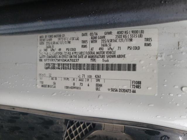 Photo 10 from auction – 2016 FORD TRANSIT T- with VIN 1FTYR1ZM1GKA70237