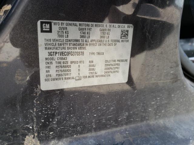 Photo 10 from auction – 2015 GMC SIERRA C15 with VIN 3GTP1VEC0FG370378