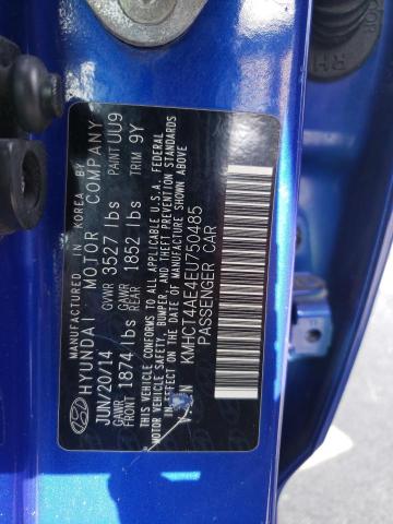 Photo 10 from auction – 2014 HYUNDAI ACCENT GLS with VIN KMHCT4AE4EU750485