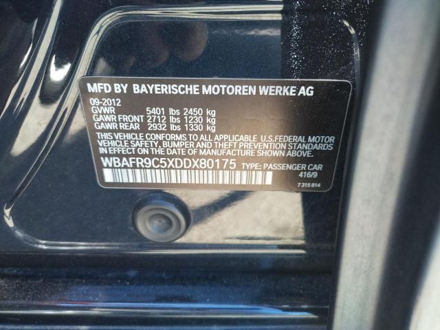 Photo 10 from auction – 2013 BMW 550 I with VIN WBAFR9C5XDDX80175