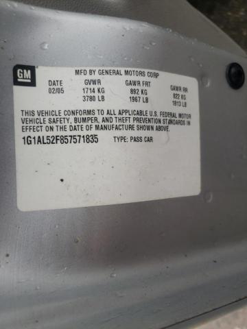 Photo 10 from auction – 2005 CHEVROLET COBALT LS with VIN 1G1AL52F857571835
