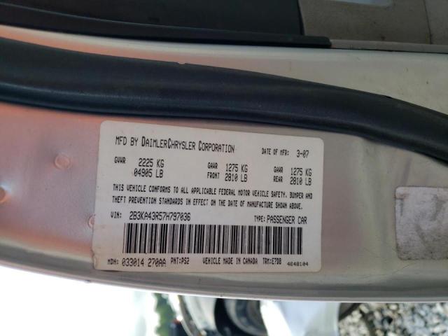 Photo 10 from auction – 2007 DODGE CHARGER SE with VIN 2B3KA43R57H797036