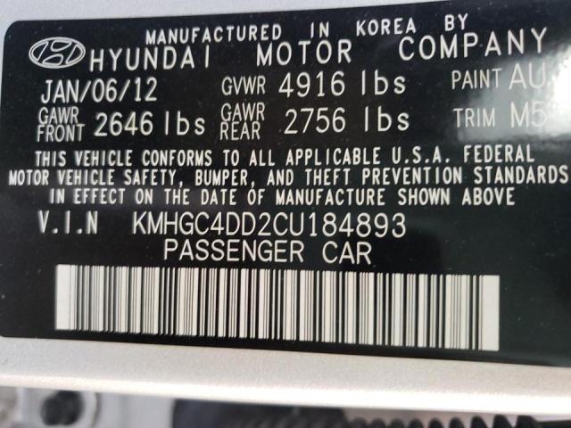 Photo 10 from auction – 2012 HYUNDAI GENESIS 3. with VIN KMHGC4DD2CU184893