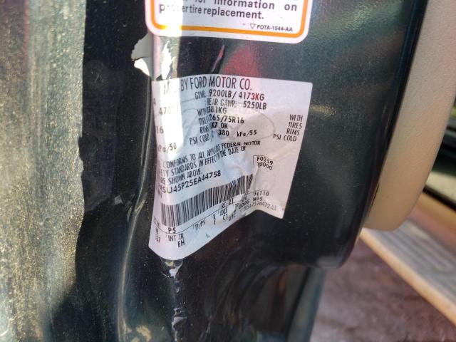 Photo 10 from auction – 2005 FORD EXCURSION with VIN 1FMSU45P25EA44758