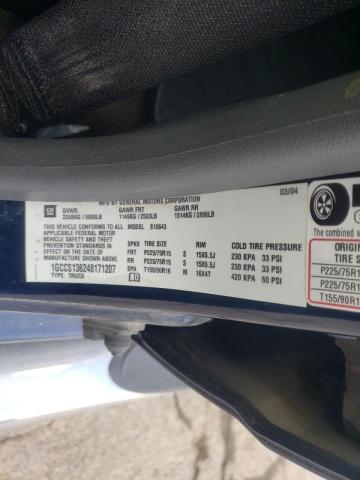 Photo 10 from auction – 2004 CHEVROLET COLORADO with VIN 1GCCS136248171207