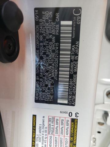 Photo 10 from auction – 2014 LEXUS ES 350 with VIN JTHBK1GG2E2137415