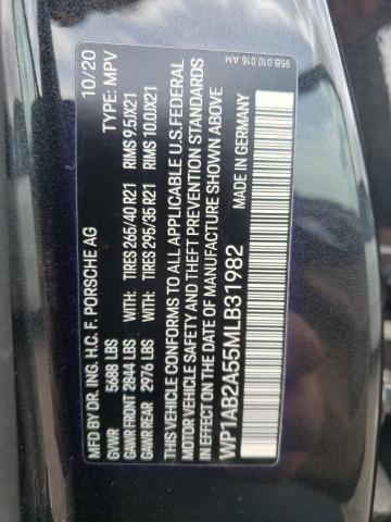 Photo 10 from auction – 2021 PORSCHE MACAN S with VIN WP1AB2A55MLB31982