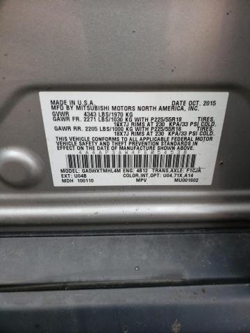 Photo 10 from auction – 2015 MITSUBISHI OUTLANDER with VIN 4A4AP3AW4FE054538