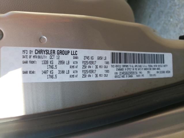 Photo 10 from auction – 2013 DODGE GRAND CARA with VIN 2C4RDGBG2DR599154