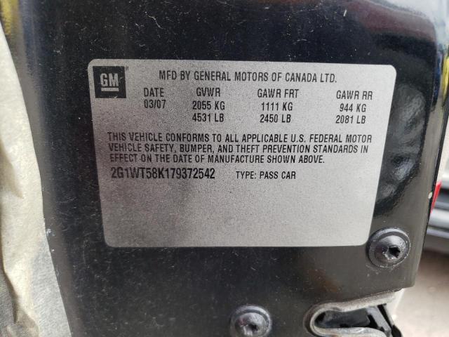 Photo 10 from auction – 2007 CHEVROLET IMPALA LT with VIN 2G1WT58K179372542