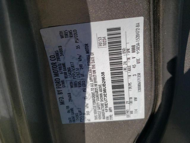 Photo 10 from auction – 2008 FORD EXPLORER X with VIN 1FMEU73E98UB29638