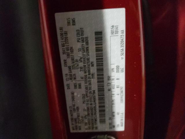 Photo 10 from auction – 2020 FORD ESCAPE SE with VIN 1FMCU9G60LUA65794