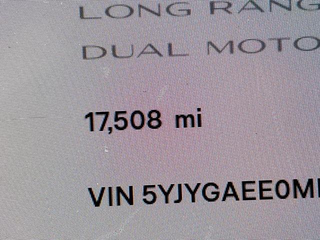 Photo 8 from auction – 2021 TESLA MODEL Y with VIN 5YJYGAEE0MF145376