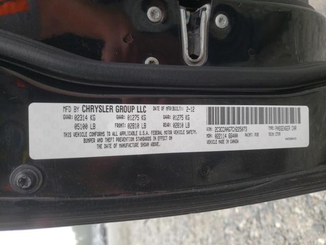 Photo 10 from auction – 2012 CHRYSLER 300 with VIN 2C3CCAAG7CH225073