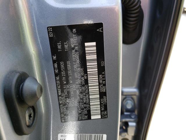 Photo 10 from auction – 2022 TOYOTA HIGHLANDER with VIN 5TDFZRBH9NS194345