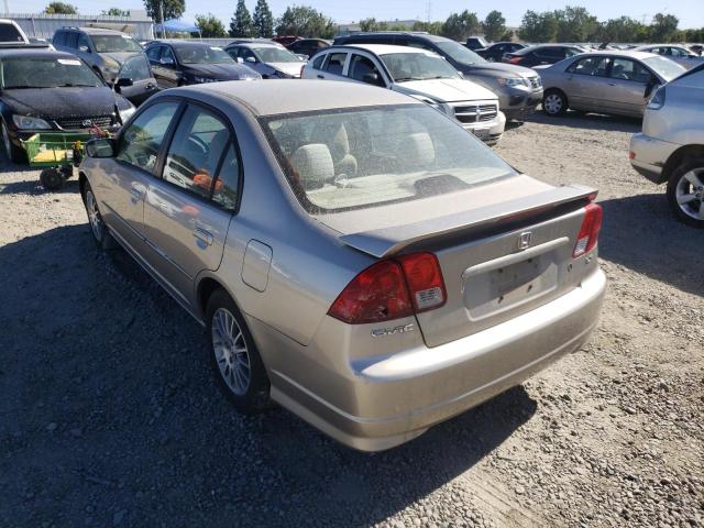 Photo 3 from auction – 2005 HONDA CIVIC LX with VIN 2HGES16575H561809