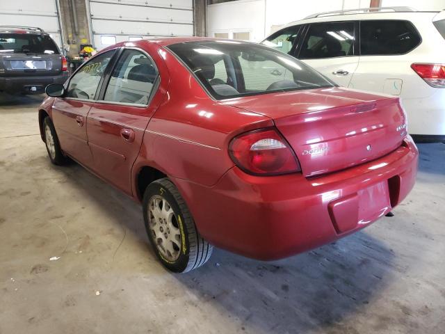 Photo 3 from auction – 2005 DODGE NEON SXT with VIN 1B3ES56C25D253952